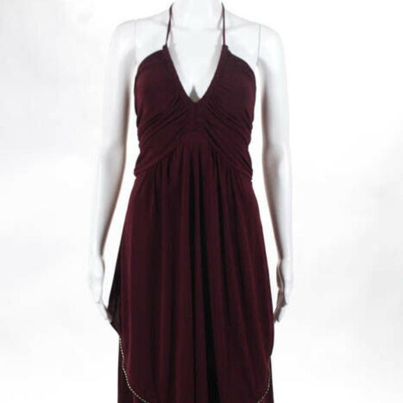 Marc By Marc Jacobs burgundy VNeck Halter piped sm - Picture 3 of 8